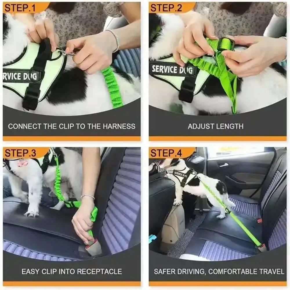 90 pcs Adjustable Nylon Safety Car Seat Belt For Dogs and Cats